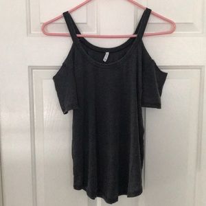 Z supply shoulder cut out T-shirt